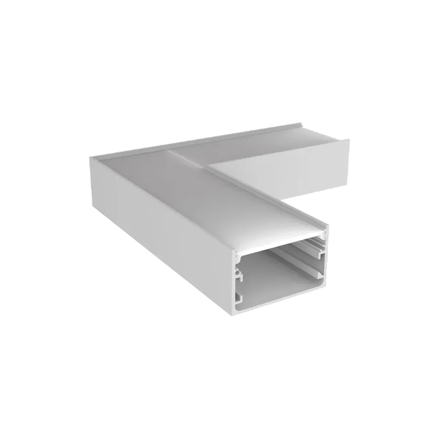 Perfil 50mm Sobrepor Curva PC — linha Perfil 50mm Sobrepor Luminatti LED